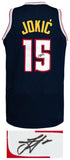 Nikola Jokic (DENVER NUGGETS) Signed Navy Custom Basketball Jersey - (JSA COA)
