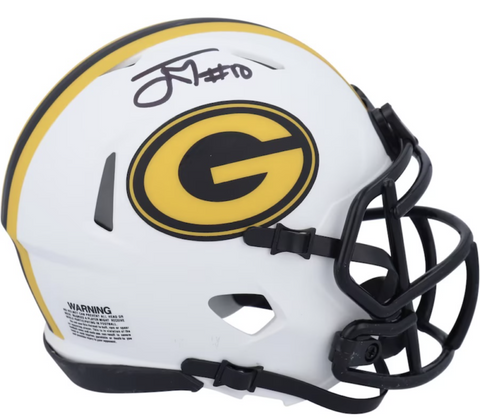 JORDAN LOVE Autographed Packers Lunar Eclipse Mini Speed Helmet FANATICS