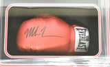 Mike Tyson Autographed Shadow Box Red Everlast Boxing Glove *Left- Fiterman Holo