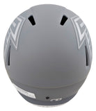 Falcons Julio Jones Signed Slate Full Size Speed Rep Helmet BAS Witnessed