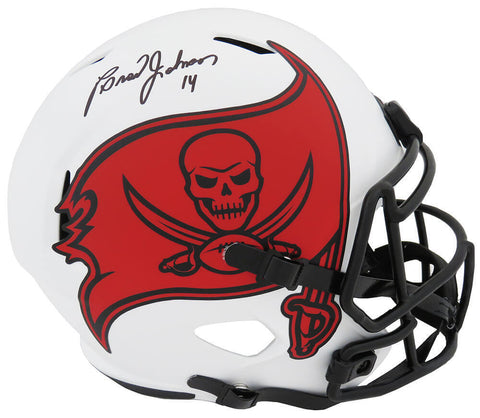 Brad Johnson Signed Buccaneers Lunar Riddell Full Size Speed Rep Helmet (SS COA)