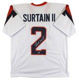 Patrick Surtain II Authentic Signed White Pro Style Jersey BAS Witnessed