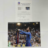 Autographed/Signed Lionel Leo Messi FC Barcelona 12x16 Photo Beckett BAS COA #3