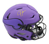Justin Jefferson Signed Minnesota Vikings Speed Flex Authentic Rave NFL Helmet