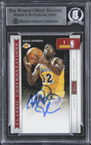 Larry Bird & Magic Johnson Signed 2009 Classics Silver #1 #012/250 Card BAS Slab