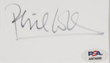Genesis Phil Collins Authentic Signed & Framed 3x5 Index Card PSA/DNA #AN74099