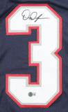 Demario Douglas Signed New England Patriots Jersey (Beckett) 2023 Draft Pick /WR