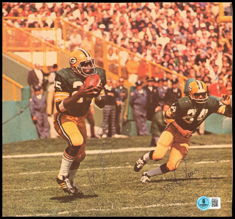 Les Goodman & Steve Odom Autographed Magazine Photo Packers Beckett QR #BP55211