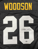 Steelers Hall of Famer ROD WOODSON Signed Custom Replica Black Jersey AUTO - BAS