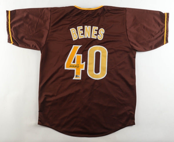 Andy Benes Signed San Diego Padres Jersey (Beckett) 1994 N.L. Strikeout Leader