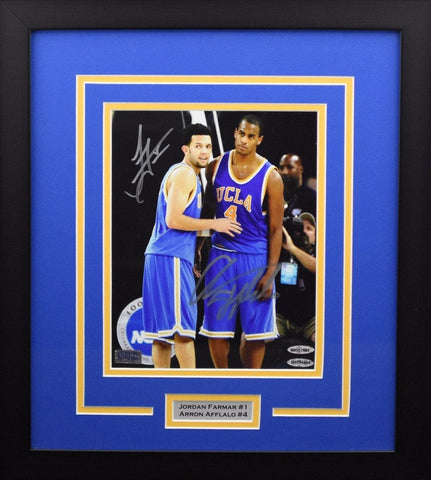 JORDAN FARMAR & ARRON AFFLALO SIGNED UCLA BRUINS 8x10 FRAMED PHOTO COA