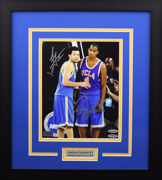 JORDAN FARMAR & ARRON AFFLALO SIGNED UCLA BRUINS 8x10 FRAMED PHOTO COA