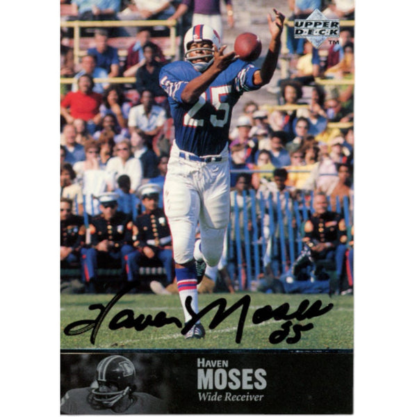 Haven Moses Autographed/Signed 1997 Upper Deck #148 Trading Card Beckett 59183