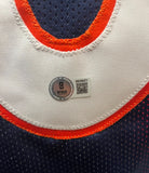 Chris Harris Jr. Autographed & 2x Inscribed Navy Denver Broncos Jersey | BAS COA