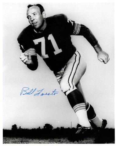 Packers Linebacker BILL FORESTER (d) Signed 8x10 Photo #1 AUTO - 4 x Pro Bowl