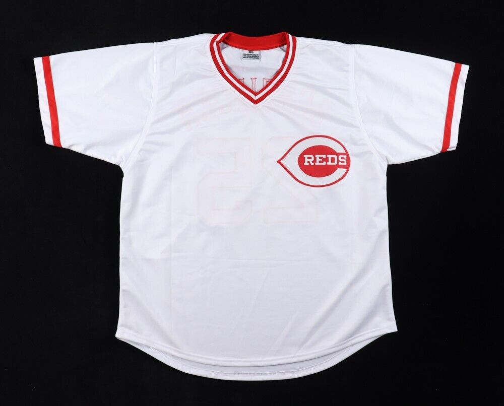 Todd Benzinger Signed Cincinnati Reds Jersey (JSA) 1990 World Series C ...