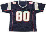PATRIOTS DANNY AMENDOLA AUTOGRAPHED SIGNED BLUE JERSEY BECKETT WITNESS 221078