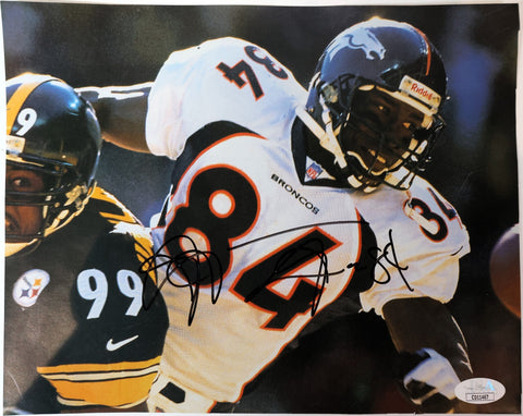 Shannon Sharpe Autographed Denver Broncos 8x10 Photo JSA COA