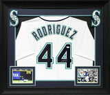 Julio Rodriguez Authentic Signed White Pro Style Framed Jersey Autographed JSA 2