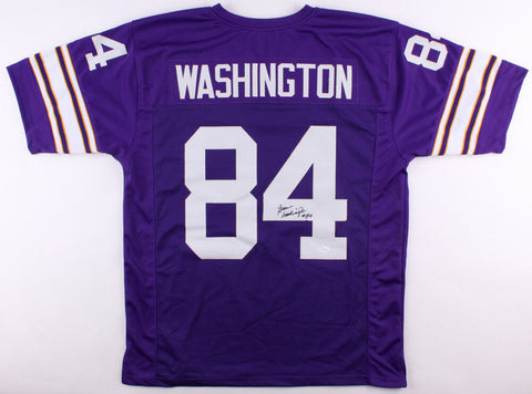 Gene Washington Signed Vikings Jersey (JSA COA) Minnesota 2xPro Bowl Receiver