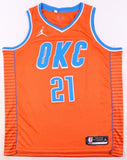 Aaron Wiggins Signed Oklahoma City Thunder Jersey (JSA COA) 2011 1st Round Pick