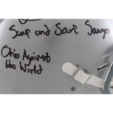 Jack Sawyer Signed Ohio State Buckeyes Authentic Helmet 2 Insc Beckett 49632