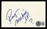 WWE Rey Mysterio Jr. "?" Authentic Signed 3x5 Index Card BAS #BT03514