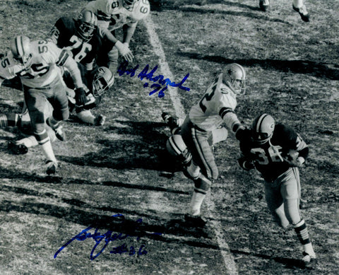 Packers BOB SKORONSKI & BEN WILSON Dual Signed 8x10 AUTO Photo - SB Champs