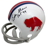 Billy Shaw HOF Signed/Inscribed Buffalo Bills Mini Football Helmet JSA 213128