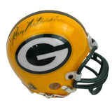 Autographed/Signed Ray Nitschke Herb Adderley Football Speed Mini Helmet PSA COA