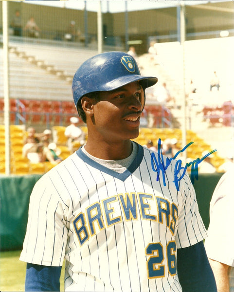 Milwaukee Brewers GLENN BRAGGS Signed 8x10 Photo #1 AUTO