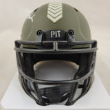 ROMAN WILSON SIGNED PITTSBURGH STEELERS STS SPEED MINI HELMET BECKETT QR