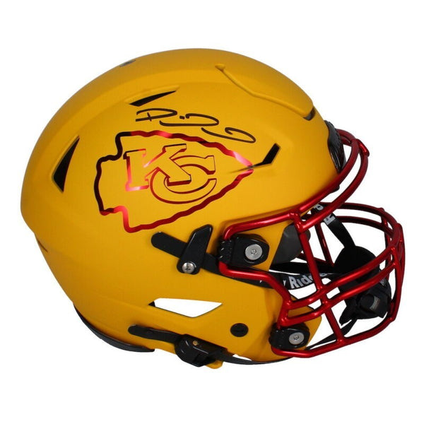 Patrick Mahomes Autographed Chrome Inlay Chiefs Speed Flex Helmet Beck – Super Sports Center