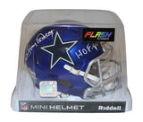 Tony Dorsett Autographed Dallas Cowboys Flash Mini Helmet HOF Beckett 36230