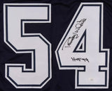 Randy White Signed Dallas Cowboys Dark Blue Jersey Inscribed "HOF 94" (JSA COA)