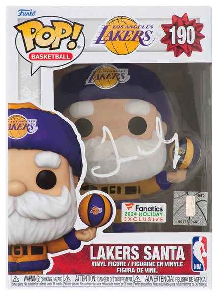 James Worthy Signed Lakers 'SANTA' NBA Funko Pop Doll #190 - (SCHWARTZ COA)