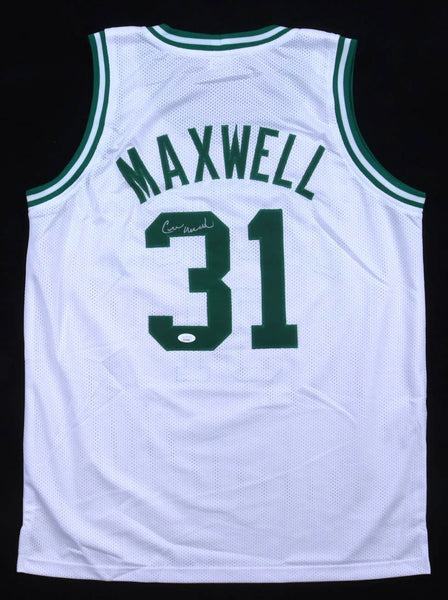 Cedric Maxwell Signed Boston Celtics White Jersey (JSA COA) 1981 NBA Finals MVP