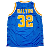 Autographed/Signed Bill Walton UCLA Blue College Basketball Jersey JSA COA
