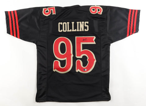 Alfred Collins Signed 49ers Throwback Jersey (Beckett) San Francisco Def. Tackle