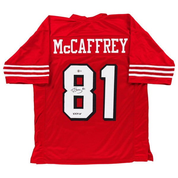 Ed McCaffrey Signed San Francisco 49ers Jersey w/SB Inscription (Beckett) W.R.