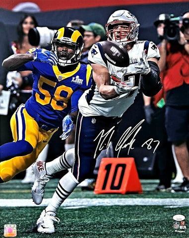 Rob Gronkowski New England Patriots Signed Super Bowl LIII 16x20 Photo JSA