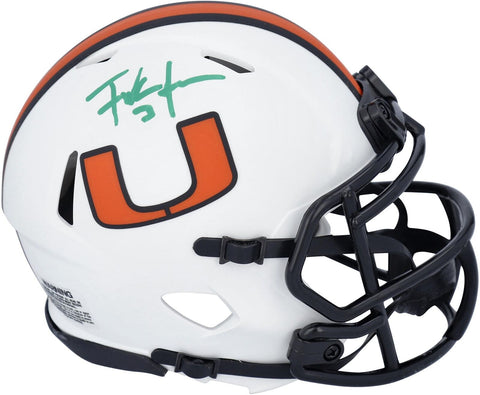 Autographed Frank Gore Miami Mini Helmet