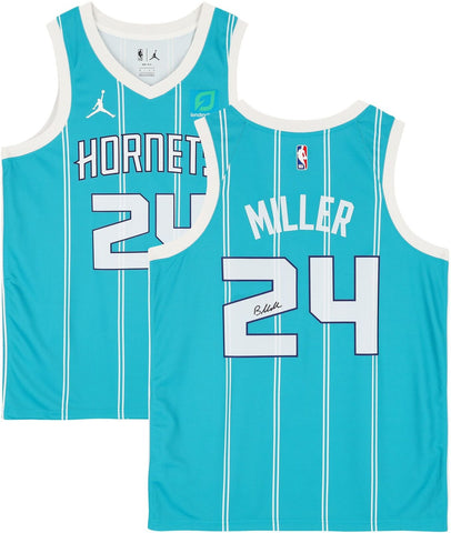 Brandon Miller Charlotte Hornets Autographed Teal Nike Swingman Jersey