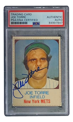 Joe Torre Signed New York Mets 1975 Hostess #70 Trading Card PSA/DNA