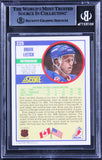 Rangers Brian Leetch Authentic Signed 1990 Score #225 Card BAS Slabbed