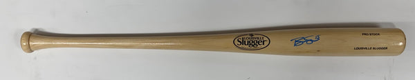 Brewers BEN SHEETS Signed Louisville Slugger Blond Bat AUTO - BAS