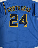 WILLIAM CONTRERAS Signed Custom Replica Alternate Jersey - Milwaukee Brewers BAS