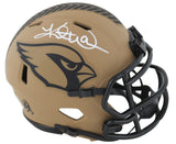 Cardinals Kurt Warner Signed Salute To Service II Mini Helmet W/ Case BAS Wit