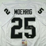 Autographed/Signed Trevon Moehrig Las Vegas Oakland White Jersey JSA COA