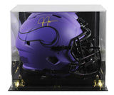 Vikings Justin Jefferson Signed Rave F/S Speed Proline Helmet W/ Case BAS Wit